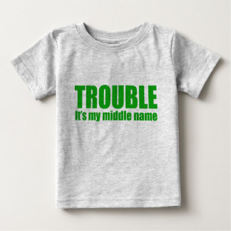 T-shirt Pour Bébé Problème - c'est mon deuxième prénom (le vert)