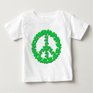 T-shirt Pour Bébé Produits de signe de paix de shamrock