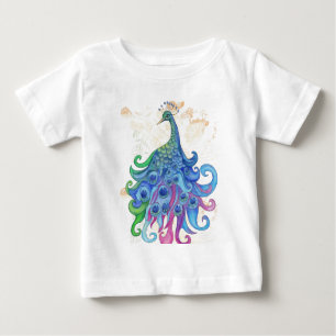 T-shirt Pour Bébé Produits paisibles de paon