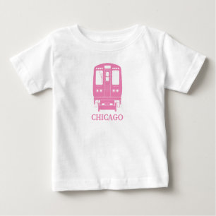 T-shirt Pour Bébé Profil de Pink Chicago "L"