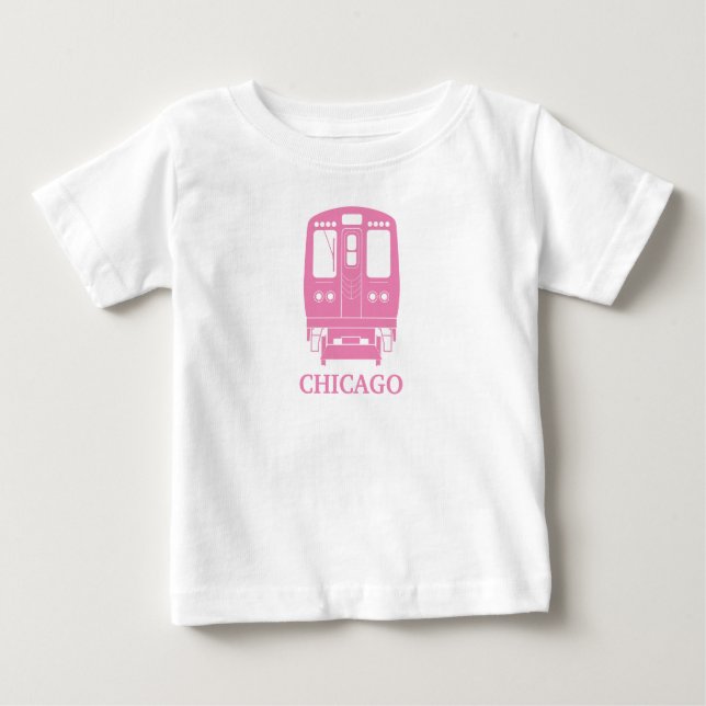 T-shirt Pour Bébé Profil de Pink Chicago "L" (Devant)