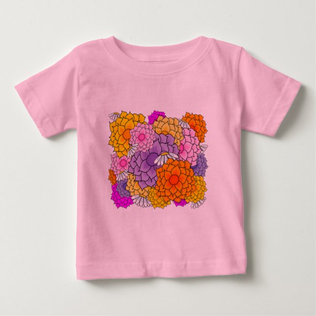 T-shirt Pour Bébé Profusion Posey (Devant)