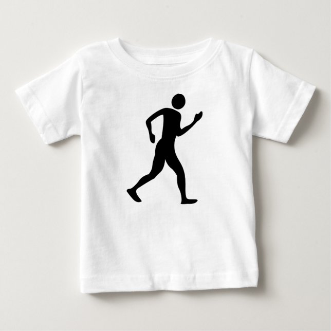 T-shirt Pour Bébé Promenade - noir (Devant)