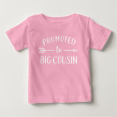 T-shirt Pour Bébé Promu à la grande famille de jumelage de cousins (Devant)