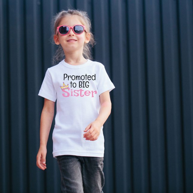 T-shirt Pour Bébé Promu À La Grande Soeur (Créateur téléchargé)