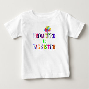 T-shirt Pour Bébé Promu à la grande soeur