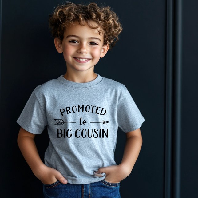 T-shirt Pour Bébé Promu au Grand Cousin de la Famille Associée (Créateur téléchargé)