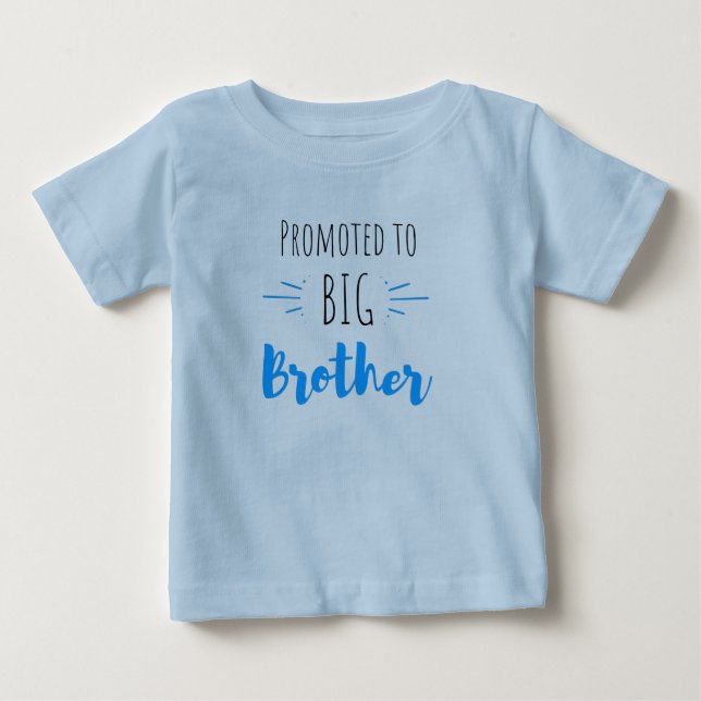 T-shirt Pour Bébé Promu au grand frère (Devant)