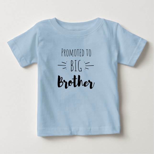 T-shirt Pour Bébé Promu au grand frère (Devant)