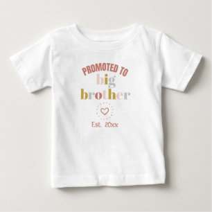 T-shirt Pour Bébé Promu Grand Frère Naissance Nouveau-né