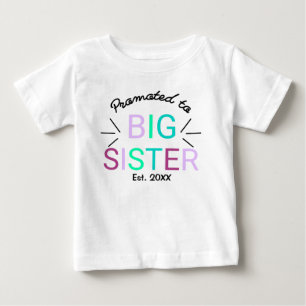 T-shirt Pour Bébé Promue Grande Sœur Ét 2022