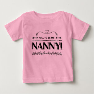 T-shirt Pour Bébé Proposition Seras-Tu Ma Nounou ?