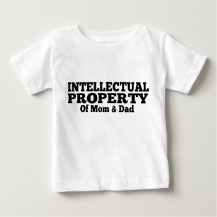 T-shirt Pour Bébé Propriété Intellectuelle De Maman Et De Papa