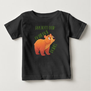 T-shirt Pour Bébé Protéger nos parcs nationaux pour enfants