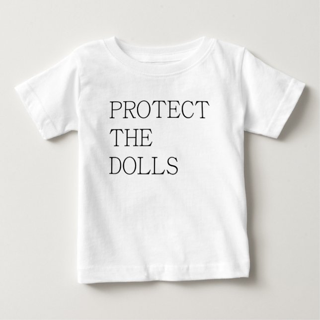 T-shirt Pour Bébé Protégez Les Poupées-71833 (Devant)