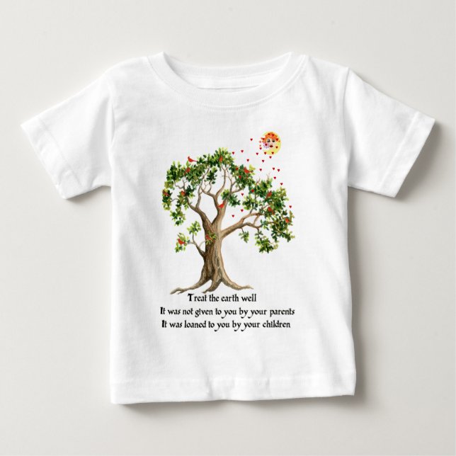 T-shirt Pour Bébé Proverbe kenyan de nature (Devant)