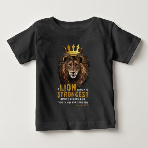 T-shirt Pour Bébé Proverbes 30:30 KJV Bible Citation
