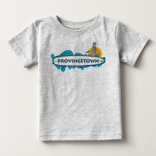 T-shirt Pour Bébé Provincetown - Cape Cod. (Devant)