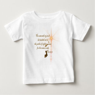 T-shirt Pour Bébé Psa 23.3 The Lord is my shepard
