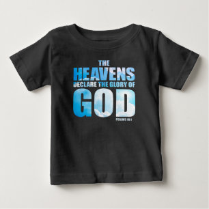 T-shirt Pour Bébé Psaume chrétien 19:1 Les cieux déclarent gloire de