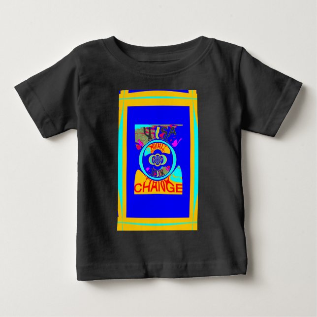 T-shirt Pour Bébé Psychedelic Groove : Pop Art Énergie Abstraite (Devant)