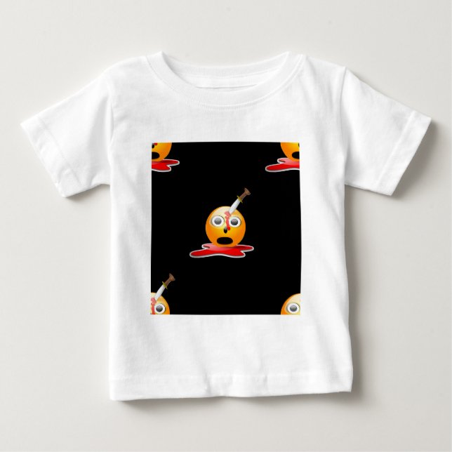 T-shirt Pour Bébé psycho-émoji (Devant)