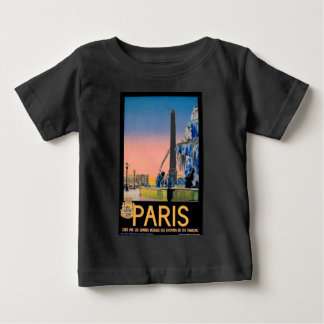 T-shirt Pour Bébé Publicité de voyage vintage Paris