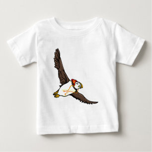 T-shirt Pour Bébé Puffin Portant Un Casquette Un Casquette Cousu