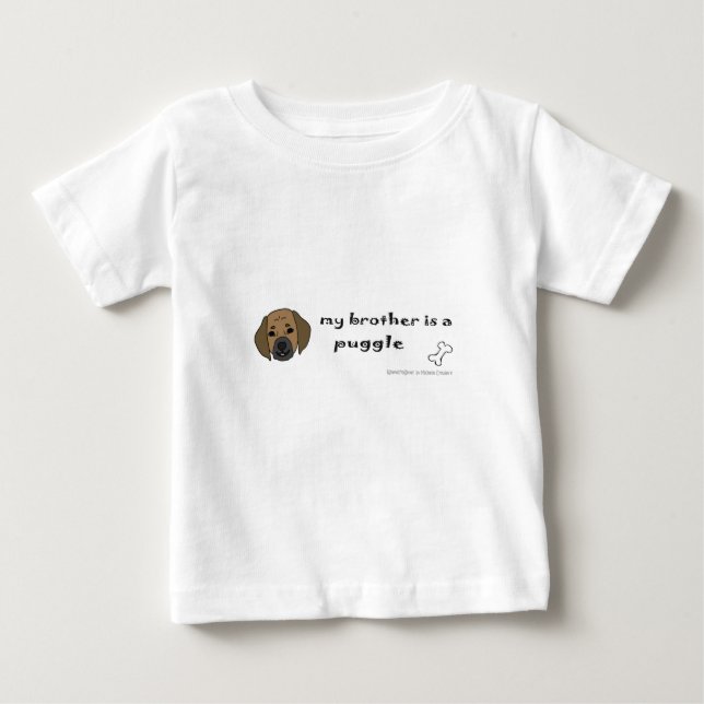 T-shirt Pour Bébé puggle - plus de races (Devant)