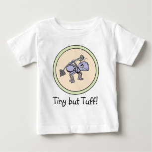 T-shirt Pour Bébé Puissance de fourmi !  Minuscule mais dur ! Bébé !