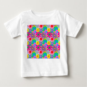 T-shirt Pour Bébé Puissance des fleurs des années 1970