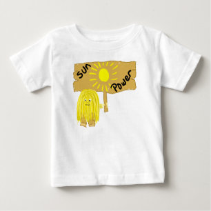 T-shirt Pour Bébé Puissance jaune de Sun