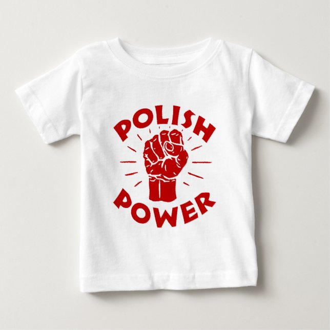 T-shirt Pour Bébé Puissance polonaise (Devant)