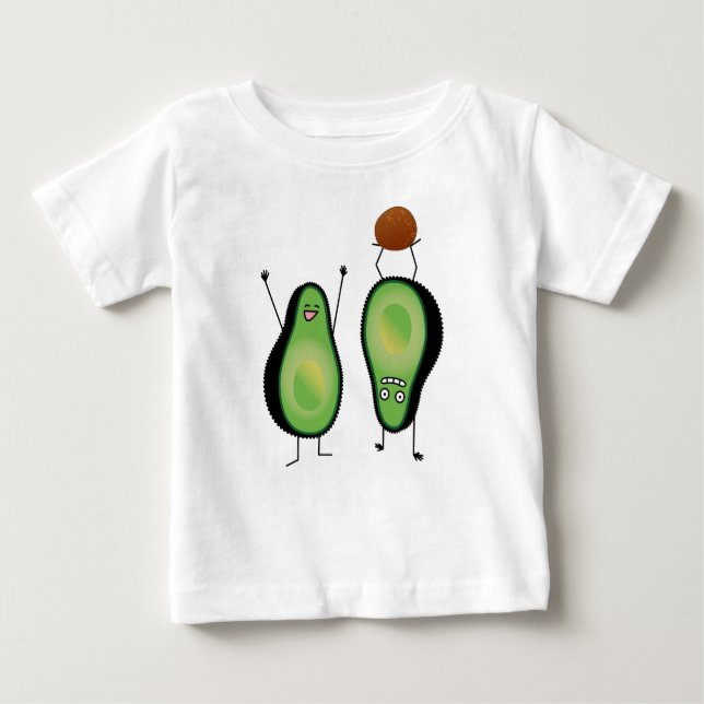 T-shirt Pour Bébé Puits vert encourageant drôle d'appui renversé (Devant)