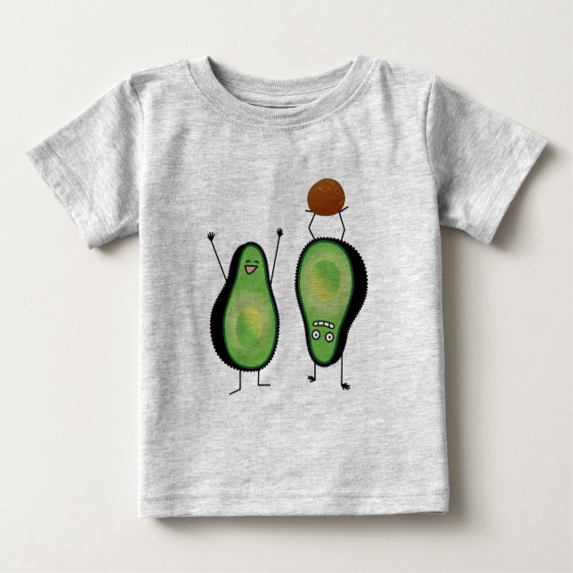 T-shirt Pour Bébé Puits vert encourageant drôle d'appui renversé (Devant)