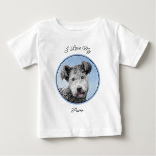 T-shirt Pour Bébé Pumi Peinture - Cute Original Chien Art