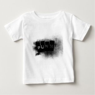 T-shirt Pour Bébé Punk noir et blanc