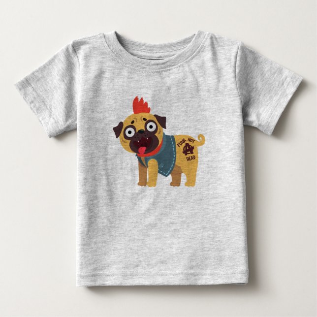T-shirt Pour Bébé Punk pas mort (Devant)