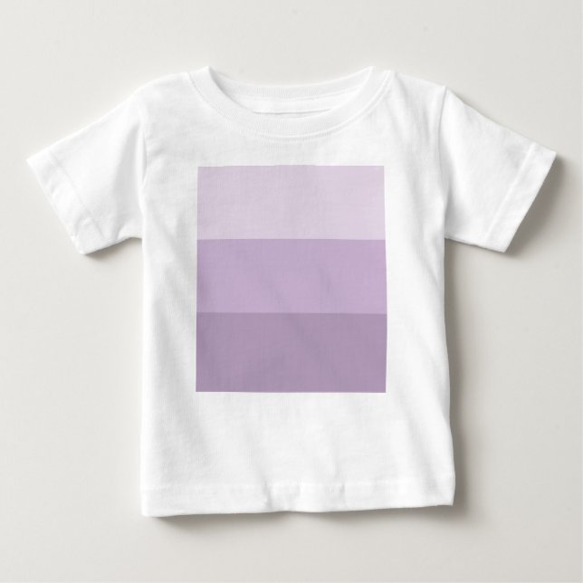 T-shirt Pour Bébé Purple Ombre rayé (Devant)