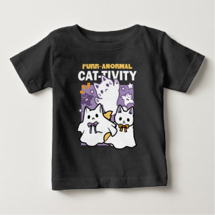 T-shirt Pour Bébé Purr-anormal Cat-tivity - Halloween Cat Design