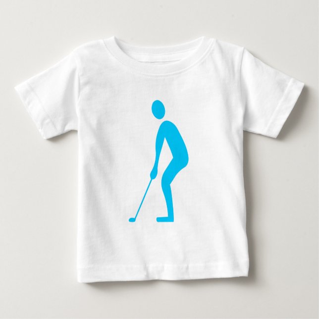 T-shirt Pour Bébé Putting - Ciel bleu (Devant)