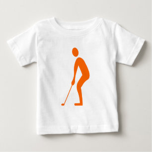 T-shirt Pour Bébé Putting - Orange