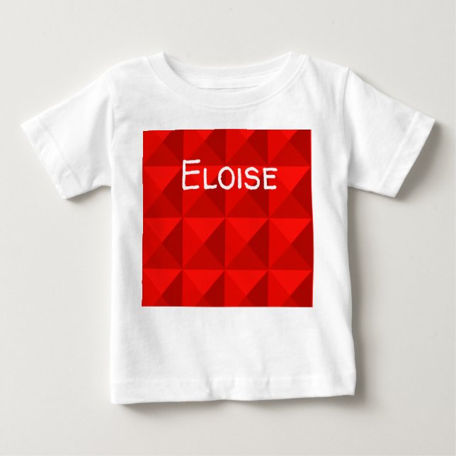 T-shirt Pour Bébé Pyramides rouges de pomme de bonbons (Devant)