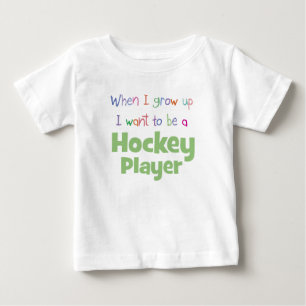 T-shirt Pour Bébé Quand J'Augmente Joueur De Hockey