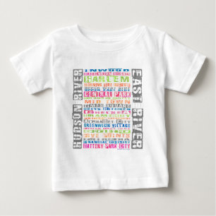 T-shirt Pour Bébé Quartiers NYC Arc-en-ciel