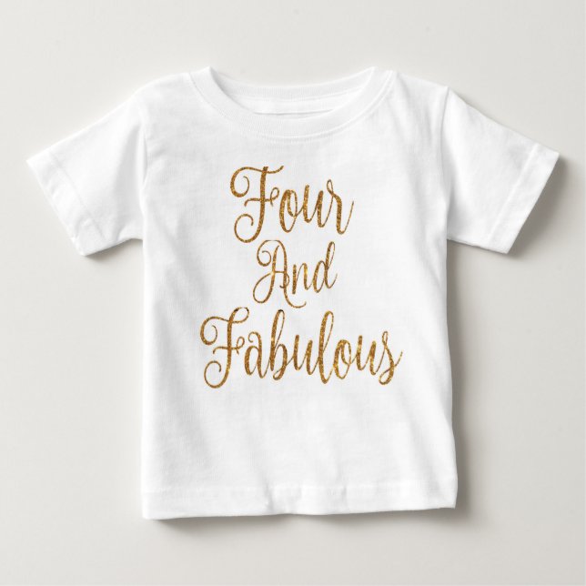 T-shirt Pour Bébé Quatre et fabuleux (Devant)