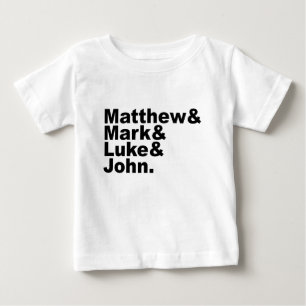 T-shirt Pour Bébé Quatre Évangiles - Matthieu & Mark & Luke & John B