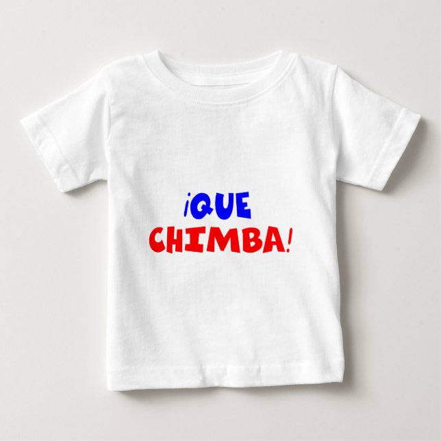 T-SHIRT POUR BÉBÉ QUE CHIMBA (Devant)