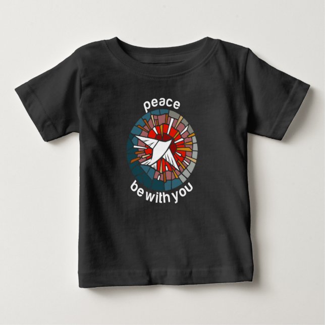 T-shirt Pour Bébé Que la paix soit avec vous (Devant)