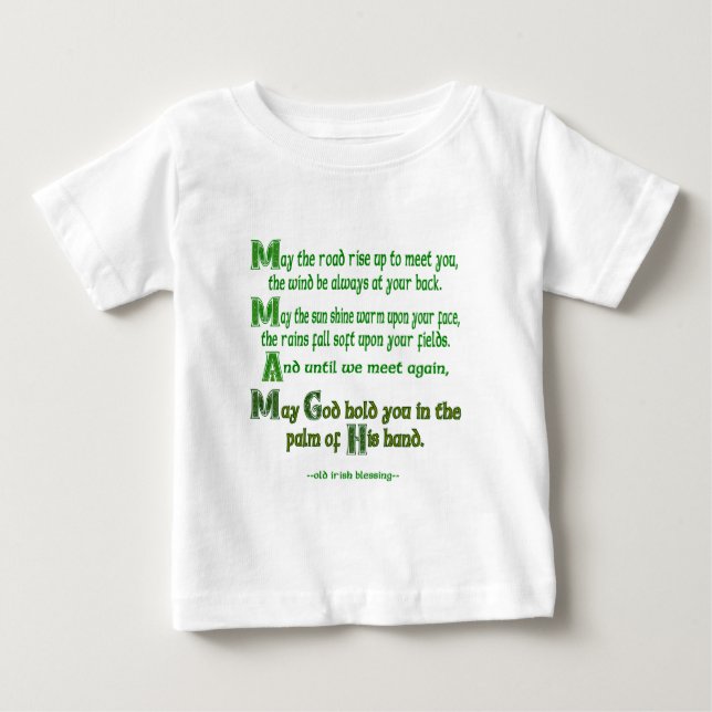 T-shirt Pour Bébé Que la route s'élève pour vous rencontrer Bénédict (Devant)